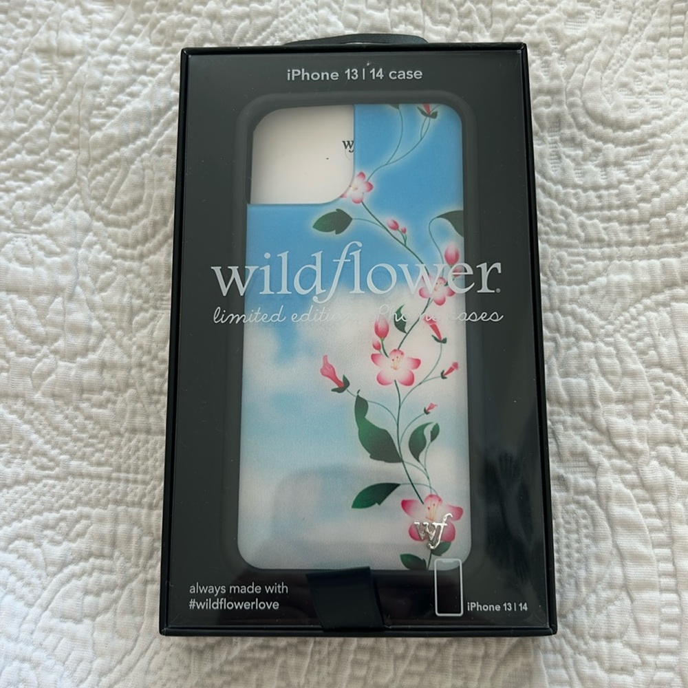 wildflower iphone 13 14 case